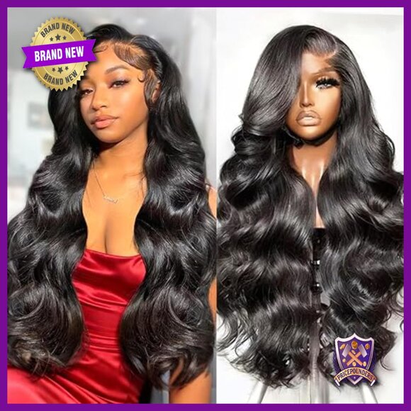 13x6 Full Lace Front Wig Human Hair 220% Density Body Wave Glueless main image 6
